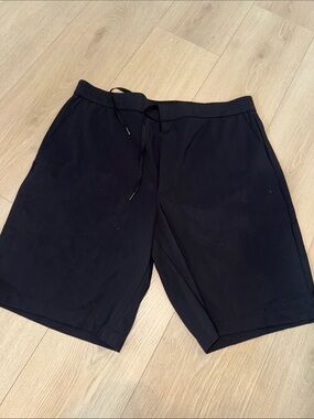 Theory Men's Black Athletic Drawstring Shorts